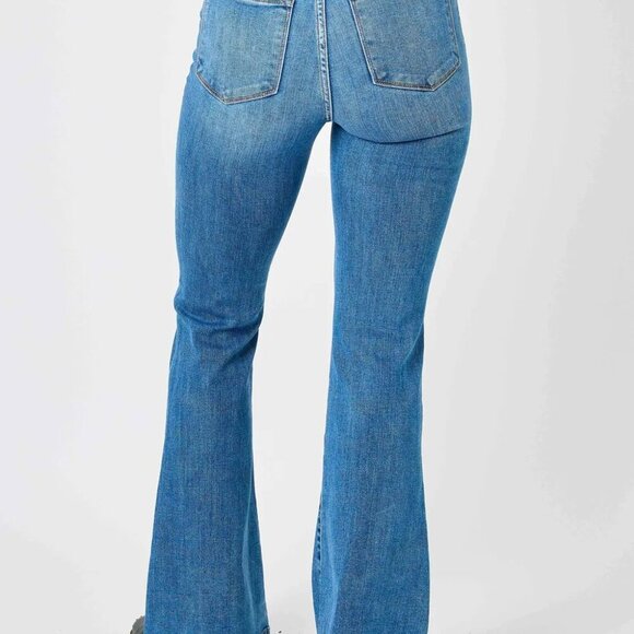 Judy Blue Full Size Hw Classic Flare Jeans Plus Size - Picture 6 of 8